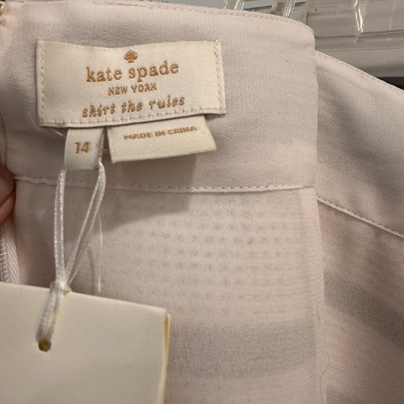 Kate Spade Fun Sequined Black & White Striped Skirt (Size 14) - Picture 4 of 4